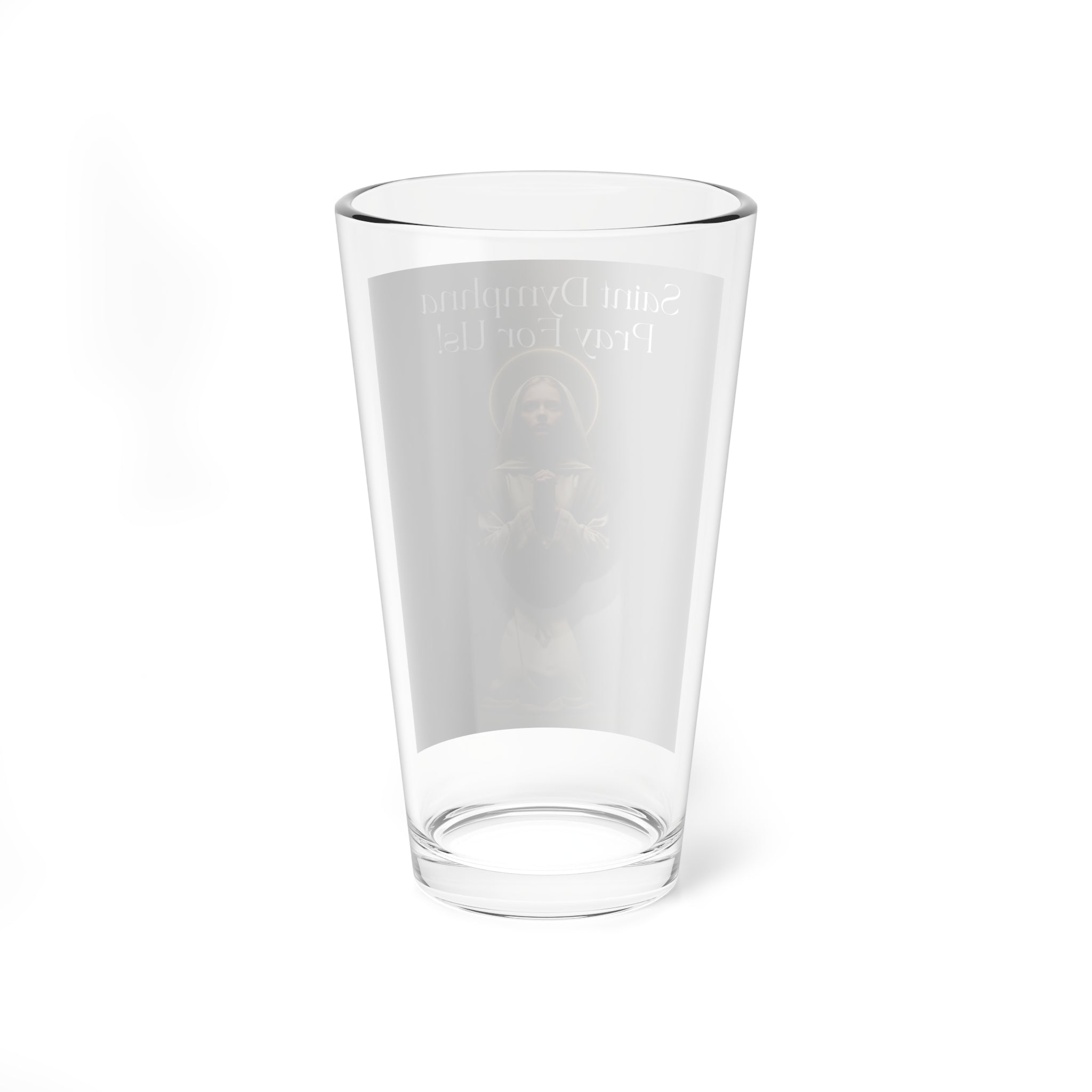 Saint Dymphna  Glass – 16oz Religious Glass