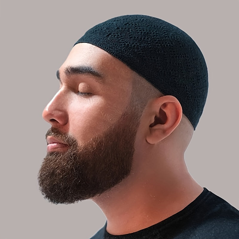 Fashion Knitted Hat For Men, Turkish Style Ethnic Hat, Classic Muslim Hat For Men