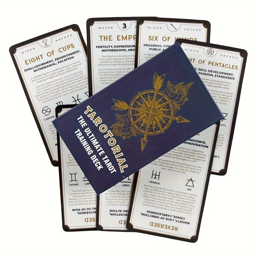 Ultimate Training Tarot Cards - Premium Cardstock, Perfect for Beginners & Enthusiasts