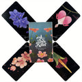 Botanical Oracle Cards - A Little Rain Theme, High-Quality Fortune Telling Tarot Deck for Parties & Leisure Games, 4.13x2.44in