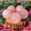 Natural Rose quartz Sphere, Quartz Crystal Ball, Polishing Rose quartz ball by hand, Crystal Healing Divination ball Gift