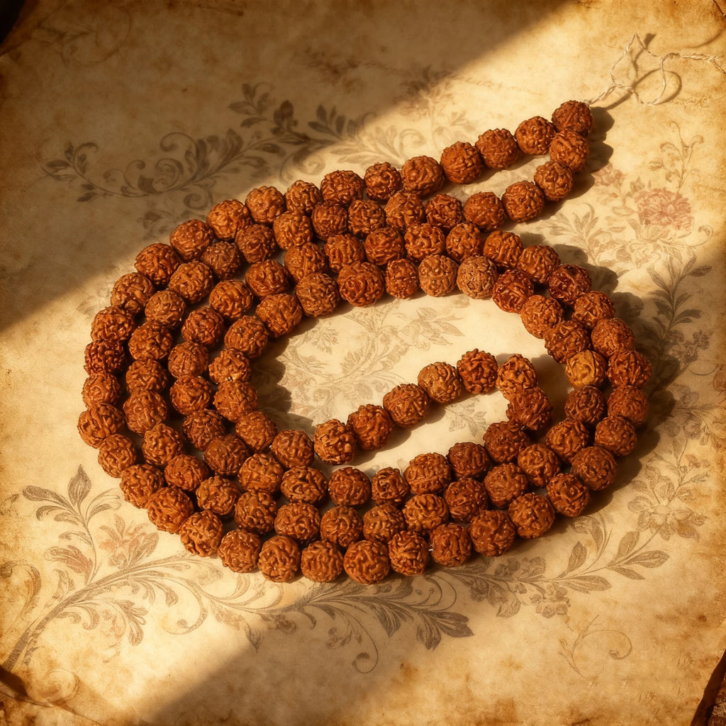 108 Mala Rudraksha Beads Buddhist Prayer Necklace Meditation Jewelry Yoga Bracelet 6-14mm for DIY Jewelry Making Accessories
