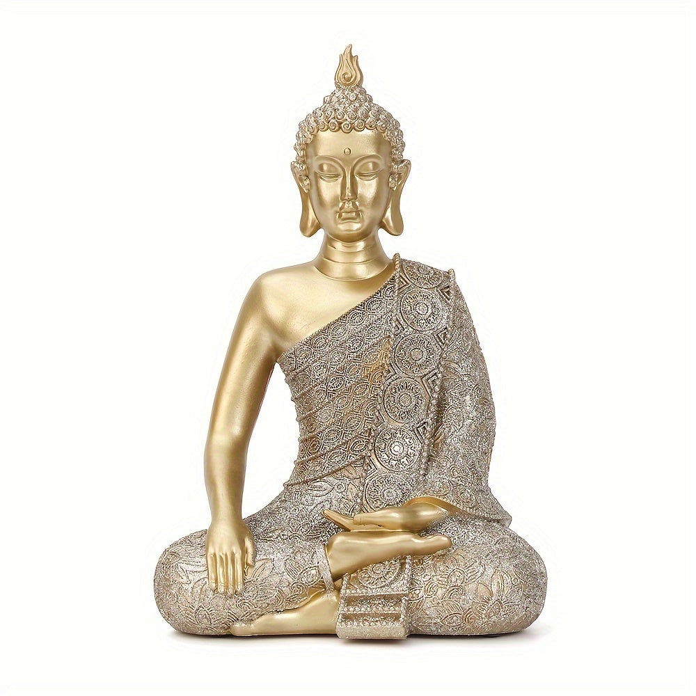 1 Resin Meditating Buddha Statue, Buddha Zen Decor, Artistic Meditation Gift for Home and Office - Ideal for Entryway Display, Perfect Mother'S Day and Autumn/Winter Season Decoration, Statues for Home Decor