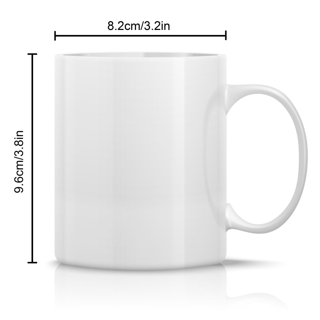 Arabic Calligraphy Ceramic Coffee Mug 11oz - Reusable, Machine Wash Safe, Multipurpose Beverage Cup with Book & Floral Design, Ideal Muslim Blessing Gift - No Electricity Needed