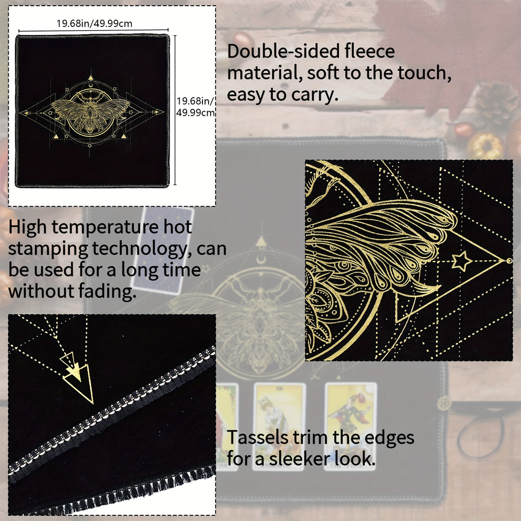 Altar Tarot Card Cloth - Velvet Tarot Divination Tablecloth With Tarot Carrying Bag