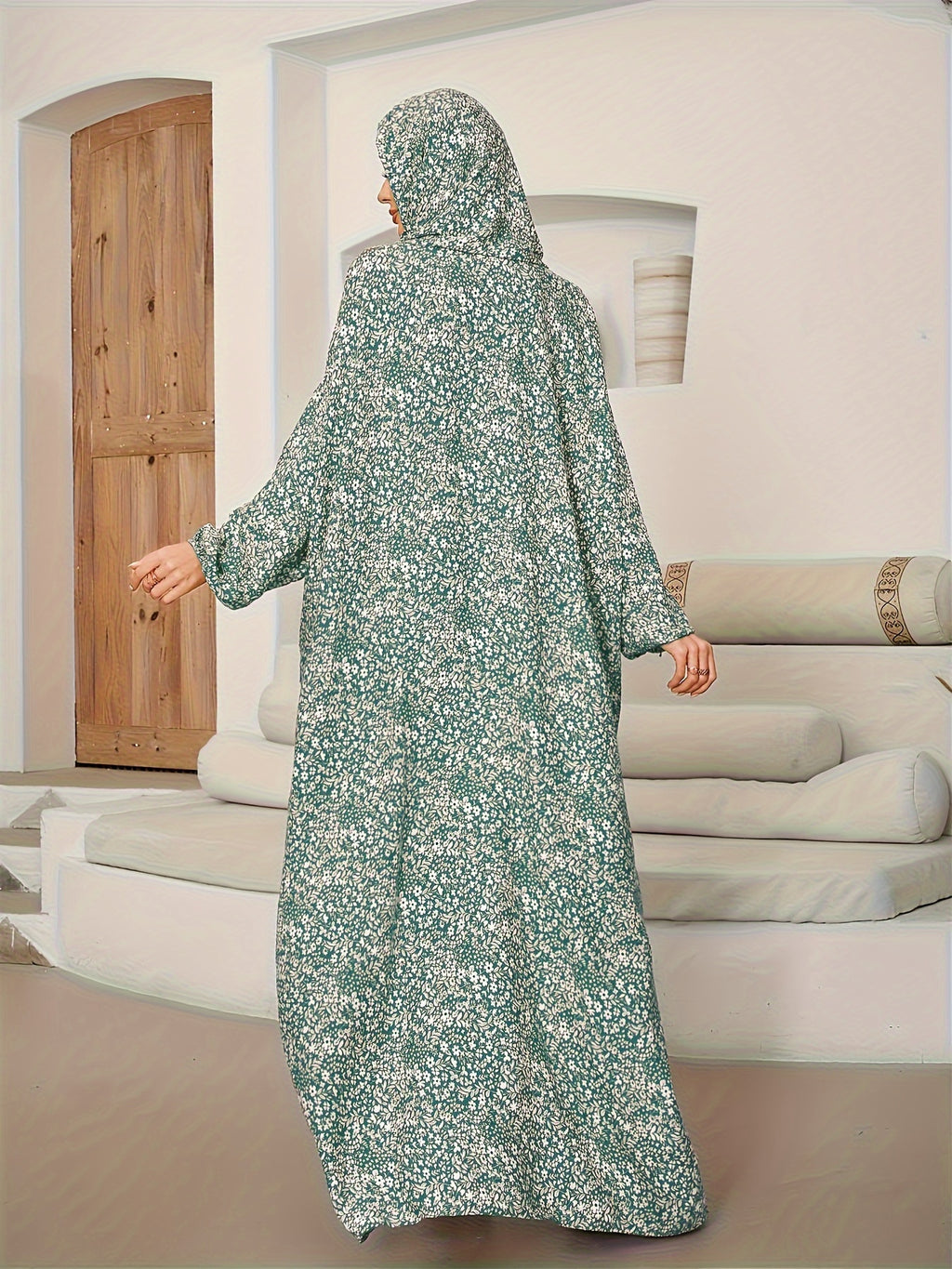 New Fashionable Traditional Scarf Prayer Robe for Muslim Women in the Middle East