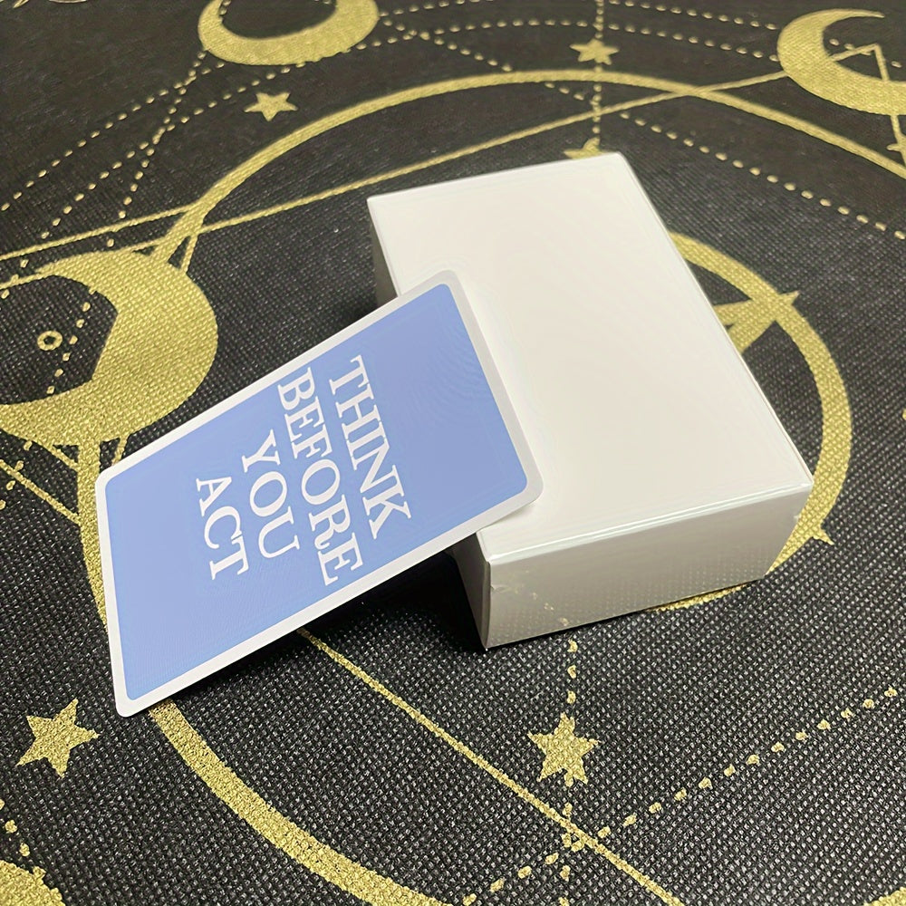 The Hermit 100-Message Tarot Oracle Cards - English Divination Edition - Standard Edition Paper Tarot Deck for Fortune Telling - Puzzle Tabletop Game for Ages 14+ - Board Game for Predictive Play