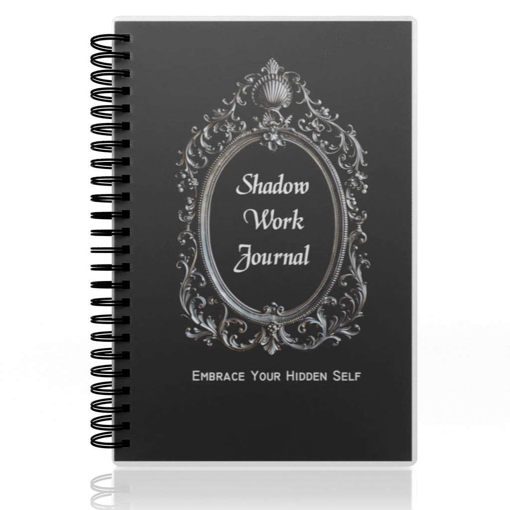 Shadow Work Journal - Embrace Your Hidden Self, Integrate and Transcend Shadows, Cultivate Inner Love | Guided Exercises for Healing and Nurturing, Black Cover with Ornate Frame Design