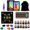 Tarot Card Set with 99pcs, Including a Guidebook And a Fortune-Telling Featuring a Artificial Crystal Pendulum, Perfect for Beginners.