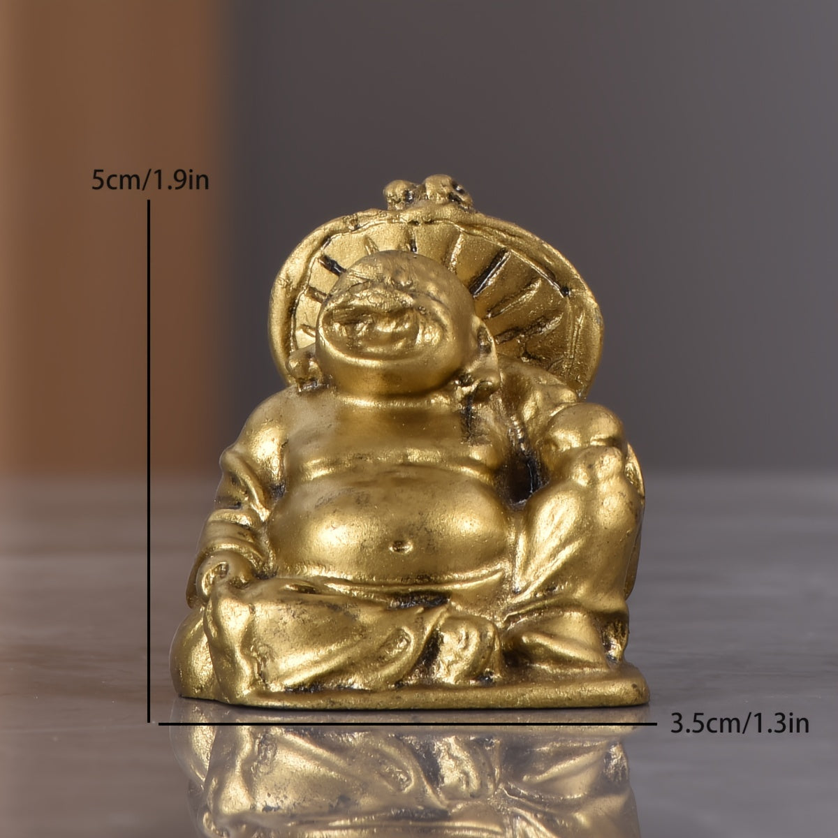 6pcs Antique Auspicious Buddha Statue Resin Ornament, Resin Ornament, Feng Shui Buddha Statue Ornament, Indoor Small Ornament, Car Small Ornament
