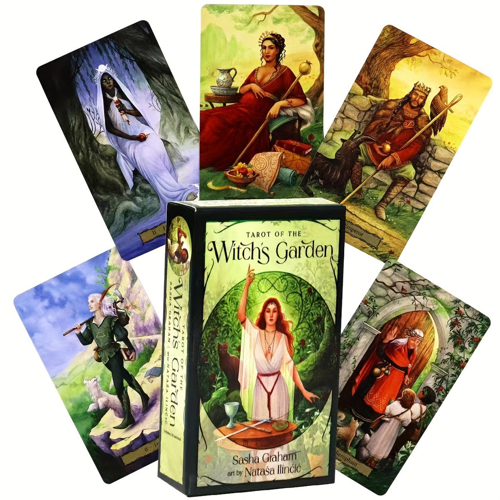 Tarot of The Witch's Garden 10.5x7 Wight System 78 Cards