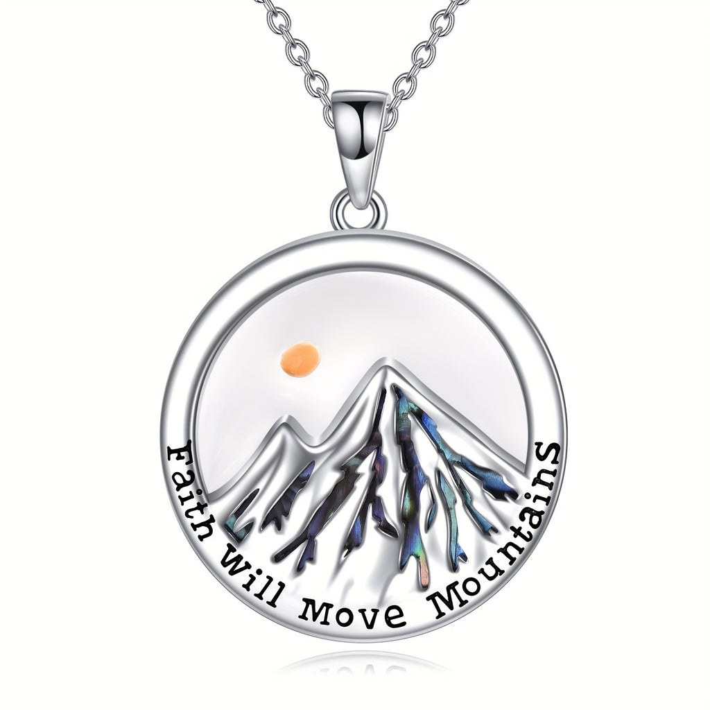 Mustard Seed Faith Necklace For Women Sterling Silver Your Faith Can Move Mountain Pendant Christian Jewelry For Women Mom