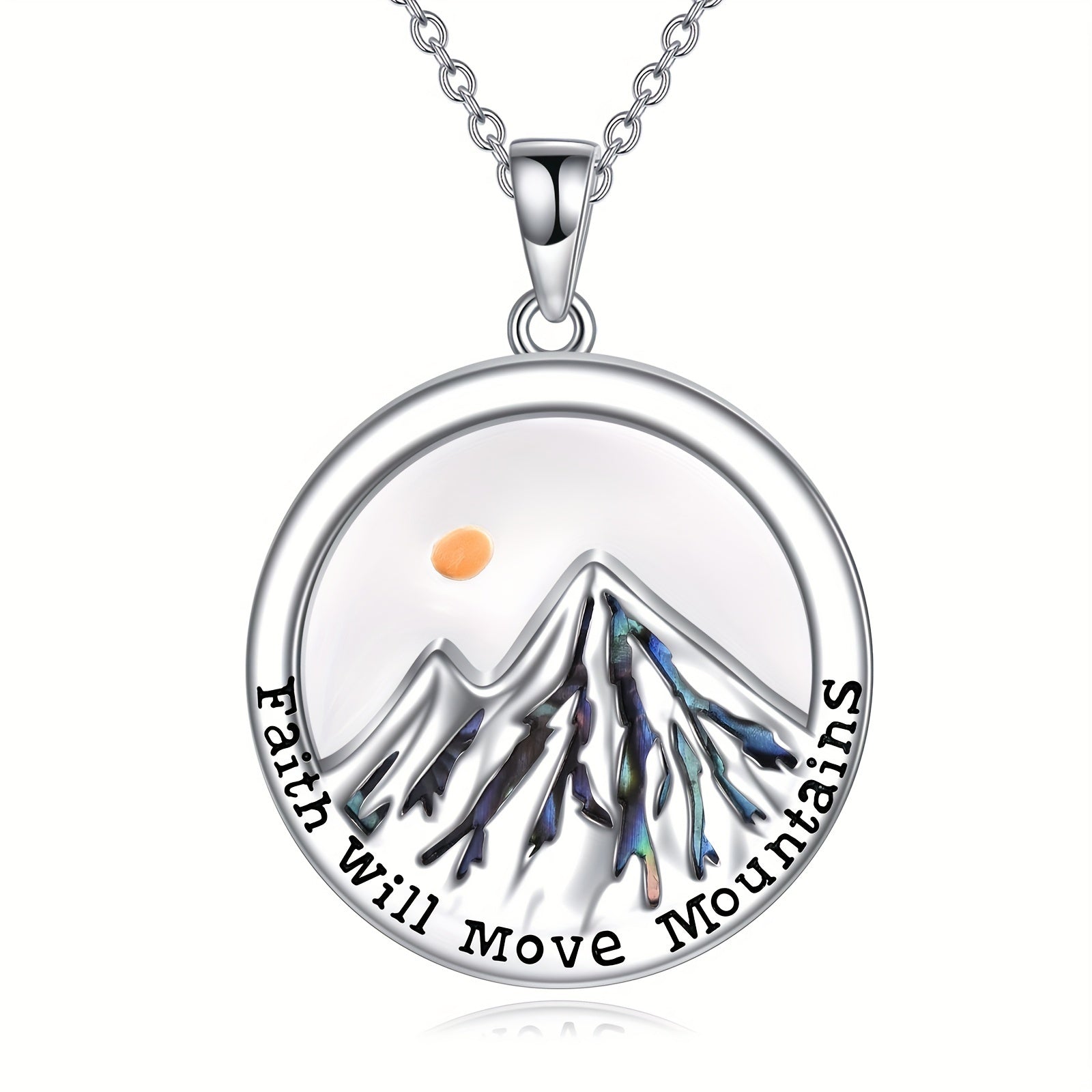 Mustard Seed Faith Necklace For Women Sterling Silver Your Faith Can Move Mountain Pendant Christian Jewelry For Women Mom