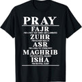 Muslim Islam Quran Mosque Ramadan Religion Islamic Dua Theme T - Shirt, 100% Cotton, for Religious Study or Pious Prayer Occasions, S - XXXL, Black