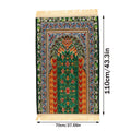 1pc Luxury Muslim Prayer Mat, Non-Slip Printed Islamic Kabah, Soft Worship Cushion, Meditation Rug, Pilgrimage Blanket, Islamic Prayer Carpet, Ideal Islamic Gift