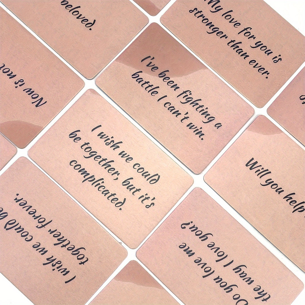 Twin Flame Love Notes - Romantic Game Cards for Couples, 45-Card Deck, Divination Cards