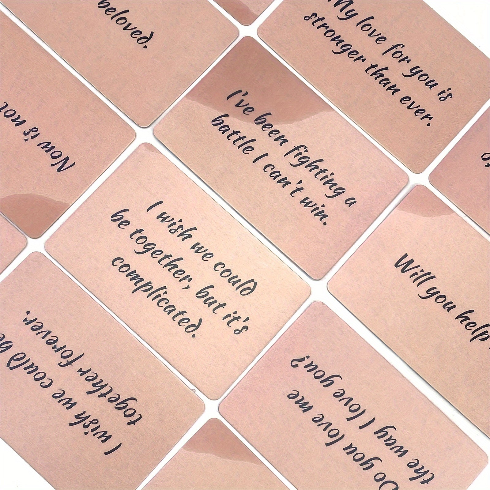 Twin Flame Love Notes - Romantic Game Cards for Couples, 45-Card Deck, Divination Cards