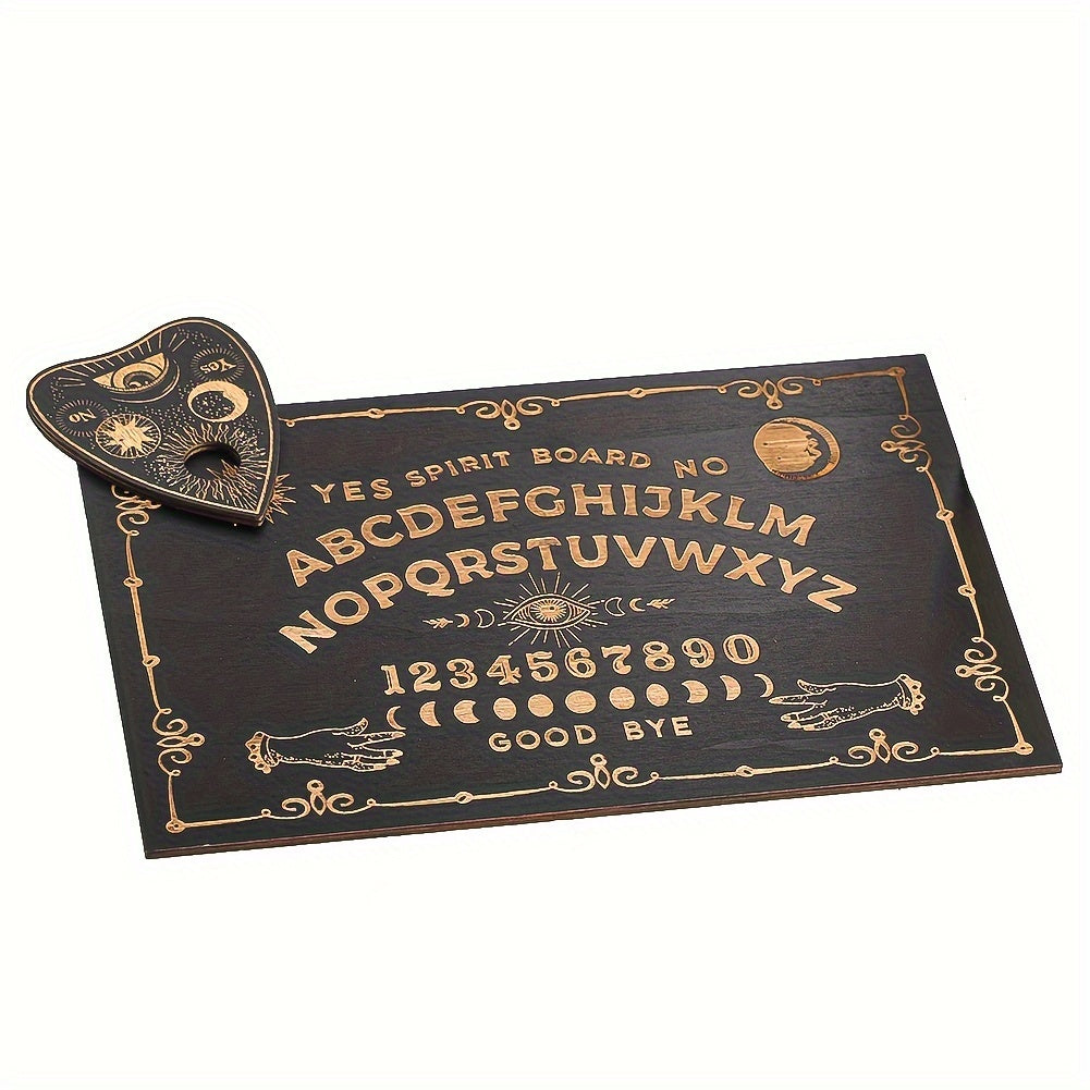 3pcs Divination Board Set Wooden Carved Boards Ouija Decorative Wood Crafts - Elegant Carved Designs, Mystical Ouija Tools and Home Decor