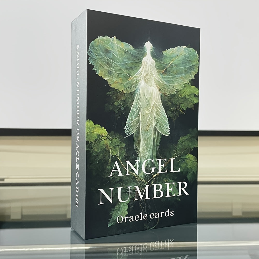 Angle Number Oracle Cards in Box English Tarot Deck Keywords Divination Prophecy Supplies 4.72x2.76inch Cards
