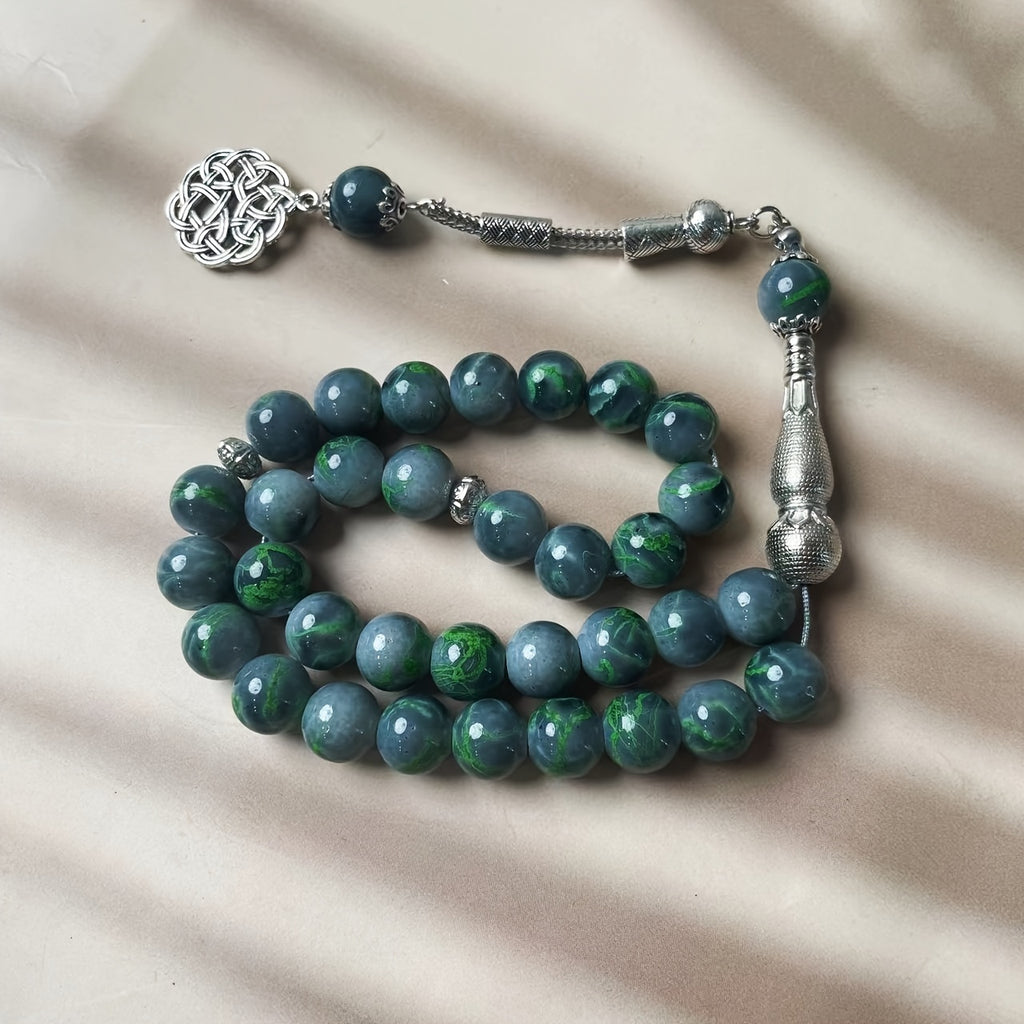 Single Spike Flower Color Round Bead Bracelet Muslim Prayer Tasbih Daily Arabic