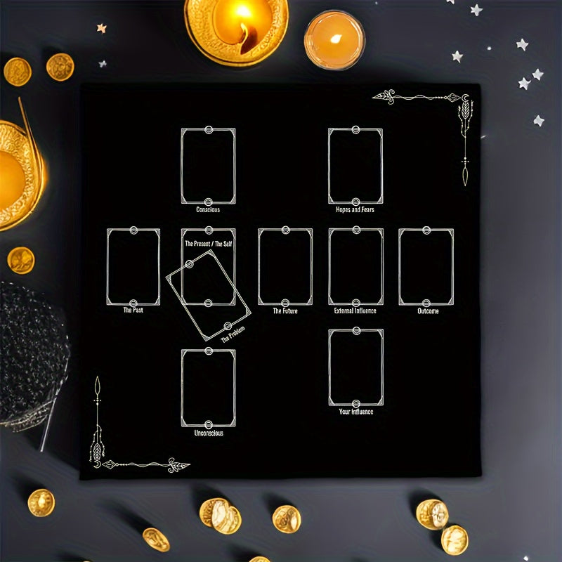 Multifunctional Tarot Card Tablecloth - Durable 100% Polyester Cloth
