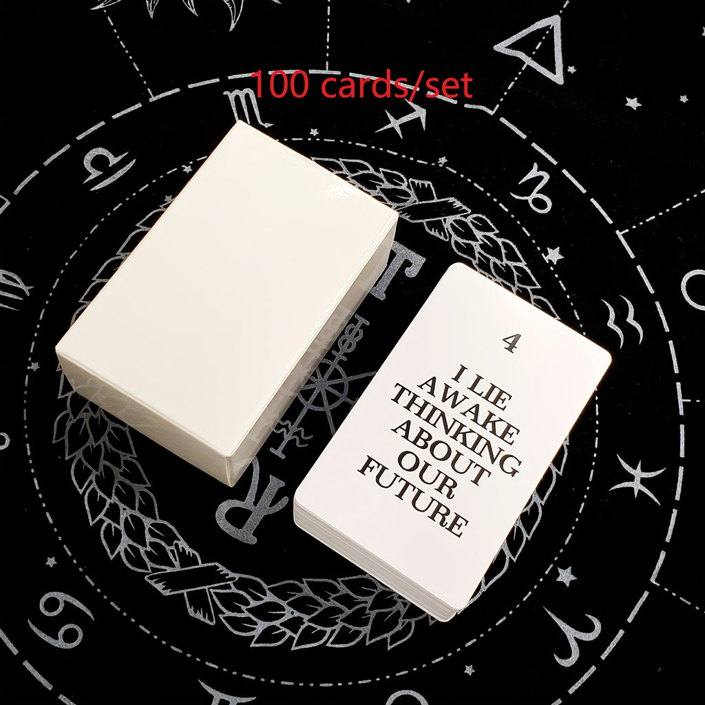 The Hermit 100-Message Tarot Oracle Cards - English Divination Edition - Standard Edition Paper Tarot Deck for Fortune Telling - Puzzle Tabletop Game for Ages 14+ - Board Game for Predictive Play