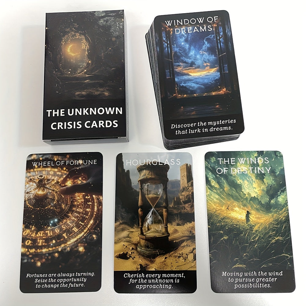 Unknown Crisis Oracle Cards, Prophecy Tarot Deck, Clarity Cards, Fortune Telling Toys, Taro For Beginners With PDF Guidebook, 12x7cm Cards