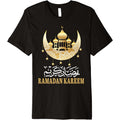 Ramadan Kareem Islamic Muslim Fasting Happy Ramadan adults adults Premium A Festive/ Everyday Gift For Family and Friends - Short-Sleeved Shirt, Daily Wear, 100% cotton, Black, S-XXXL