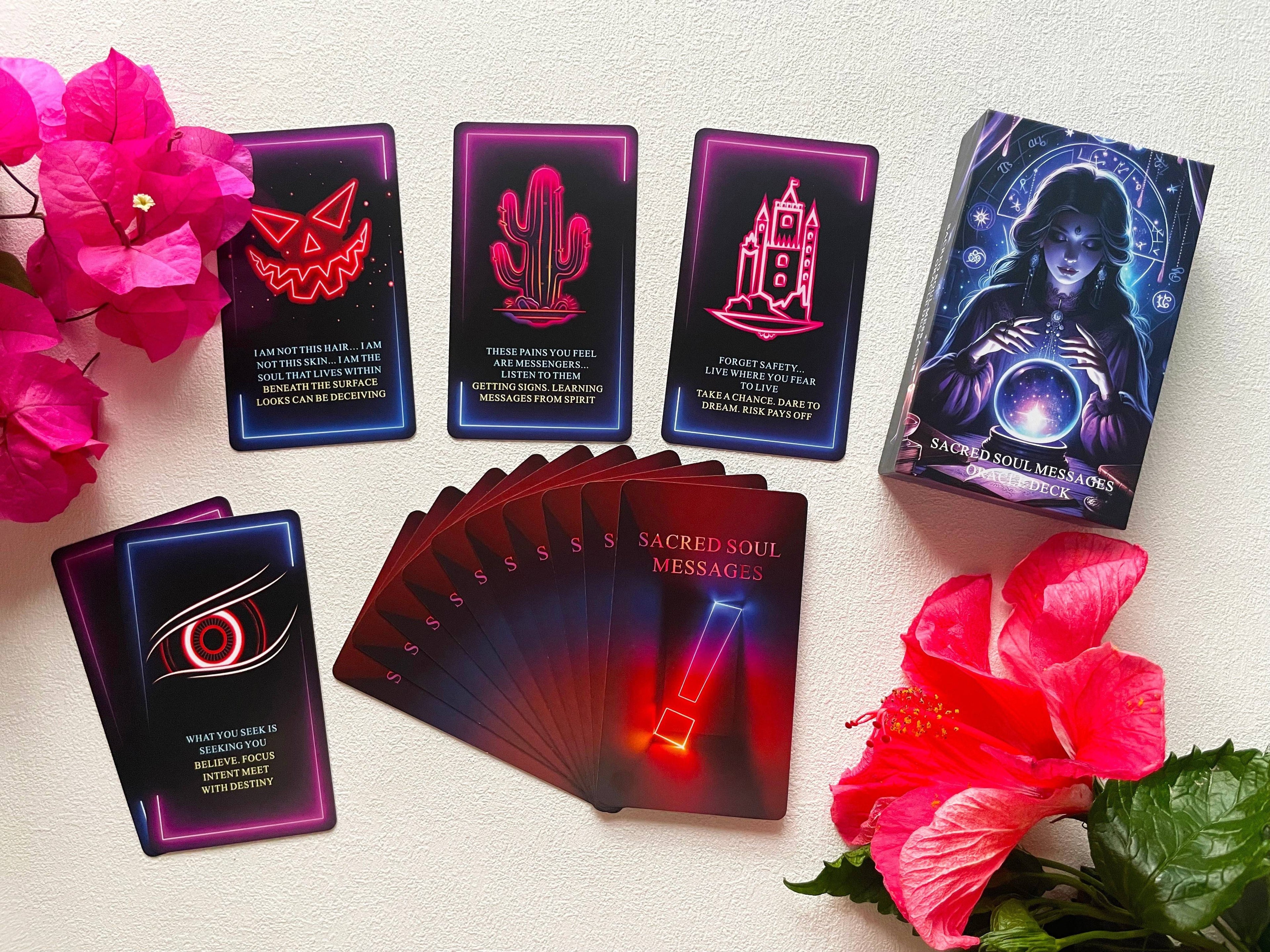 Sacred Soul Oracle Cards Deck, Higher Self Messages Oracle Cards, Tarot Cards For Beginners, Oracle Deck Combines Art, Intuition, And Ancient Wisdom To Show You The Way Forward