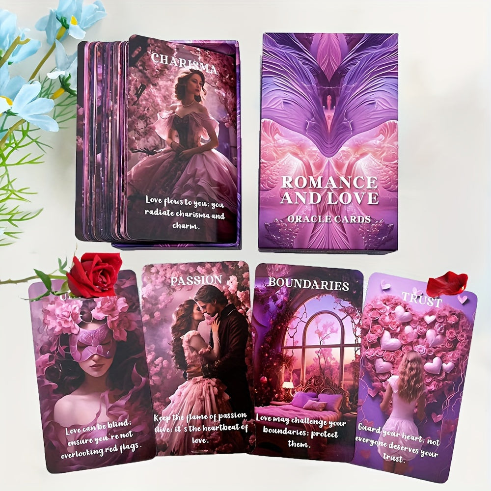 Romance And Love Oracle Card with Meanings on Them | Romantic Tarot for Beginners | Soulmate Divination Cards | Fortune Telling Game