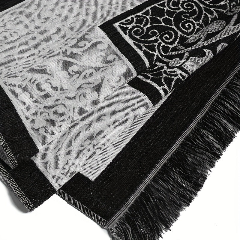 Muslim Prayer Mat Set: 3 Pieces, Including Prayer Mat, Prayer Beads, and Elegant Box, Suitable for Indoor and Outdoor Use, Perfect for Ramadan Gift, Size: 27.56 x 43.31 inch
