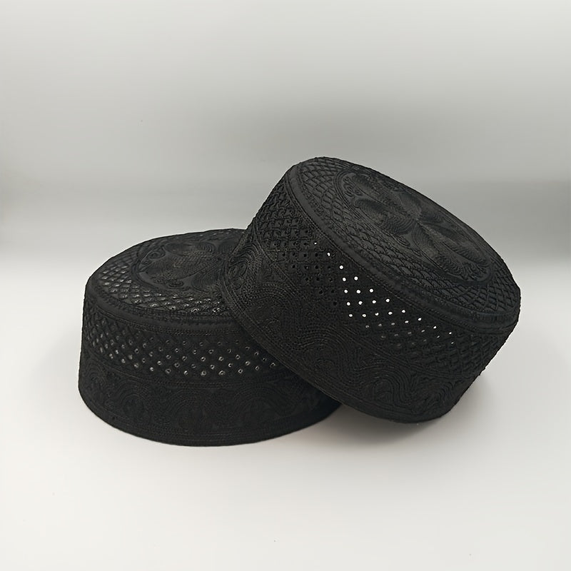 1pc Exquisite Mens Traditional Muslim Eid Hat - Perfect for Celebrations, Inspired by Middle Eastern Culture, Popular in Saudi Arabia and Beyond
