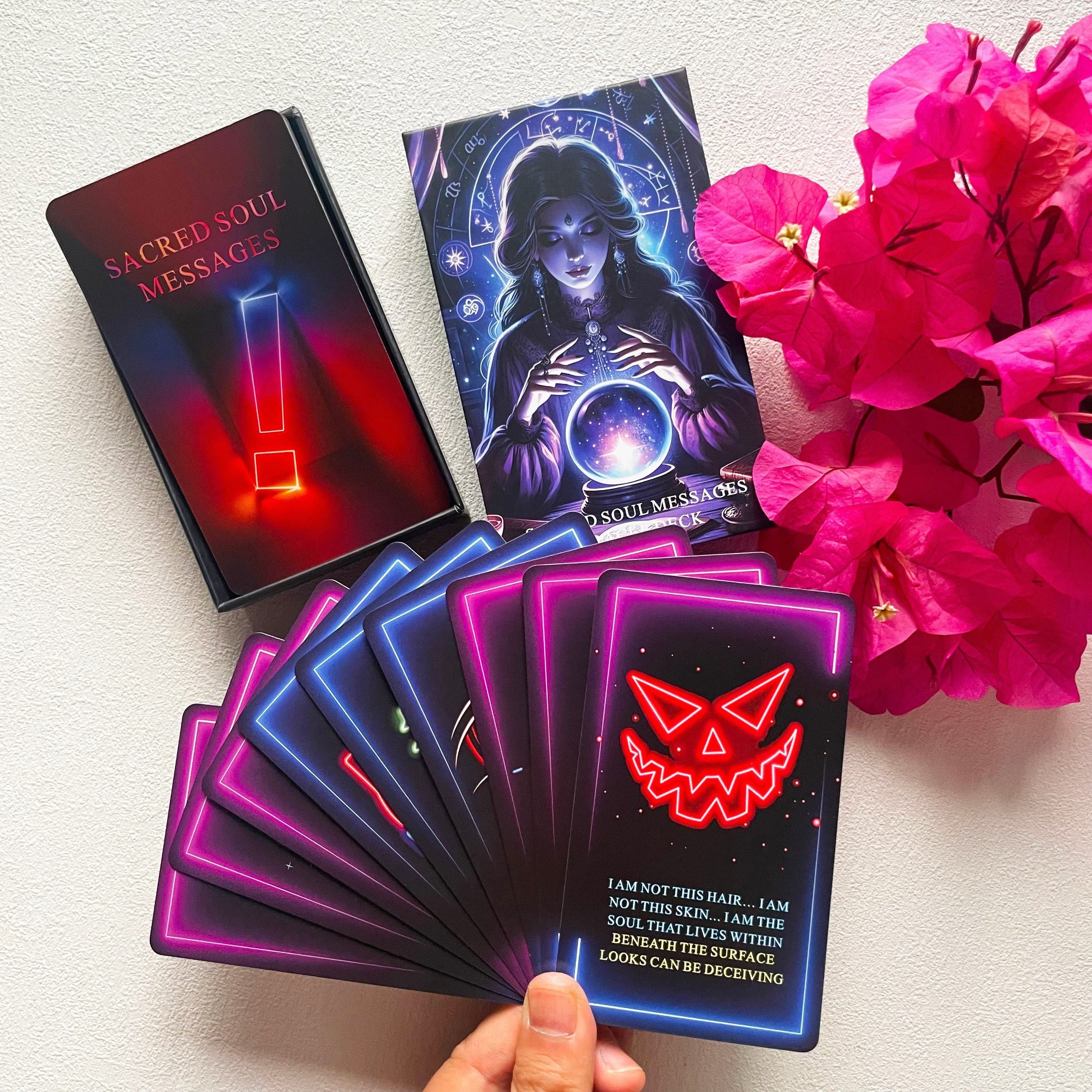 Sacred Soul Oracle Cards Deck, Higher Self Messages Oracle Cards, Tarot Cards For Beginners, Oracle Deck Combines Art, Intuition, And Ancient Wisdom To Show You The Way Forward