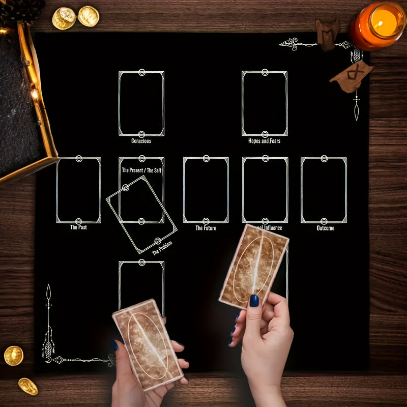 Multifunctional Tarot Card Tablecloth - Durable 100% Polyester Cloth