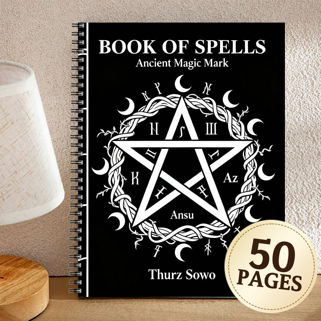 50-Page Magic Sigil Manual & Rune Journal - Occult Diary Suitable for Rune Learning, Sigil Creation, Amulet Design, Magic Symbol Collection, Occult Studies Notes, Personal Sigil Book for Wiccan, Witchcraft, Spellcraft Records