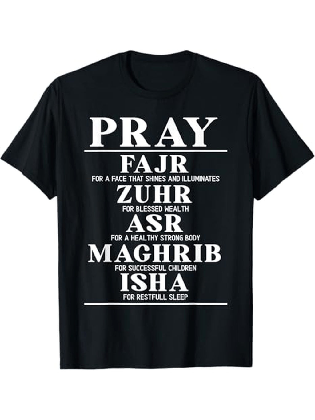Muslim Islam Quran Mosque Ramadan Religion Islamic Dua Theme T - Shirt, 100% Cotton, for Religious Study or Pious Prayer Occasions, S - XXXL, Black