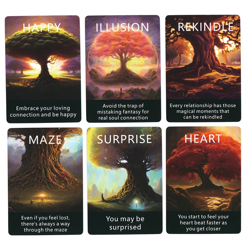 Tarot Deck Featuring 56 Cards with Meanings And Keywords, Designed for Prophecy And Divination, Known As The Telepathy Oracle Clarity Cards