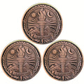 3pcs Amor Fati Resilience Emblem Challenge Coin - Stoic Philosophy-Inspired Metal Token - Motivational Daily Reminder For Stoicism Practitioners And Enthusiasts