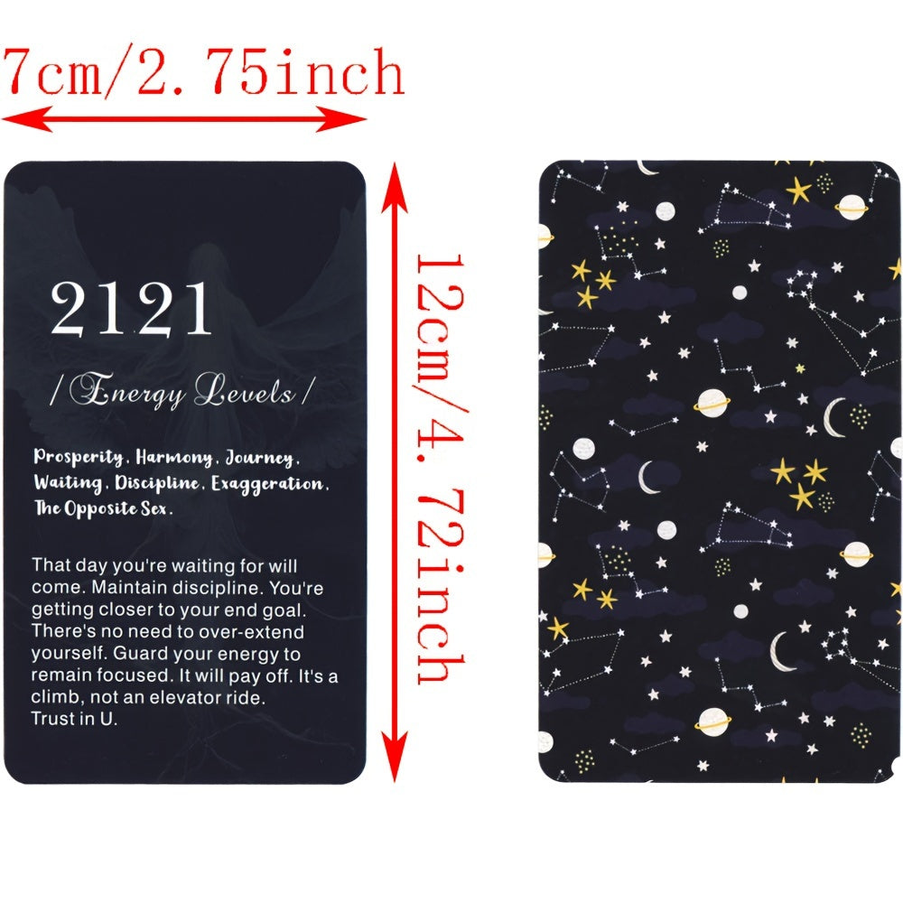 Angle Number Oracle Cards in Box English Tarot Deck Keywords Divination Prophecy Supplies 4.72x2.76inch Cards