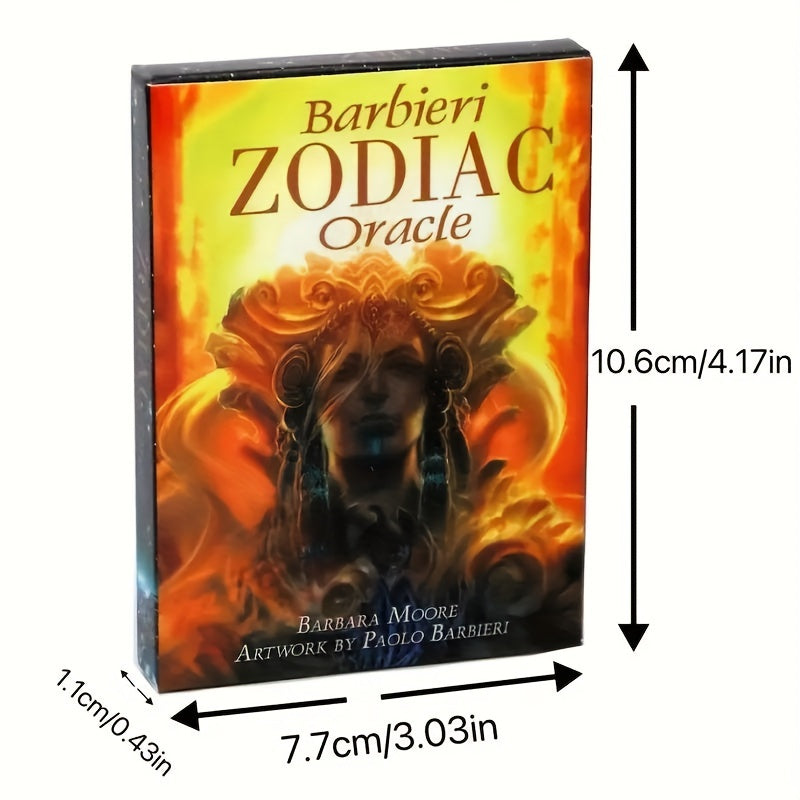 Barbieri Zodiac Oracle Tarot Cards Deck with Artwork by Paolo Barbieri – 1 Set, Durable Card Stock, Entertainment Card Game for Ages 14 and Up