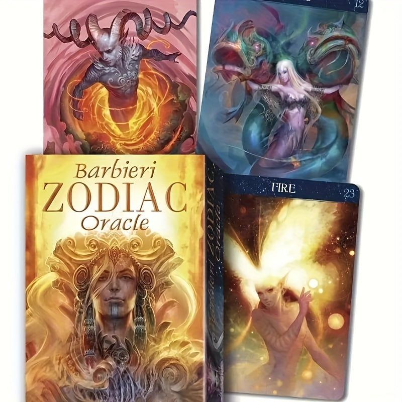 Barbieri Zodiac Oracle Tarot Cards Deck with Artwork by Paolo Barbieri – 1 Set, Durable Card Stock, Entertainment Card Game for Ages 14 and Up