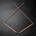 Set of 2 Dowsing Rods Made of 99.9% Pure Copper, Ideal for Ghost Hunting, Locating Water, And Finding Buried Treasures