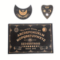 3pcs Divination Board Set Wooden Carved Boards Ouija Decorative Wood Crafts - Elegant Carved Designs, Mystical Ouija Tools and Home Decor