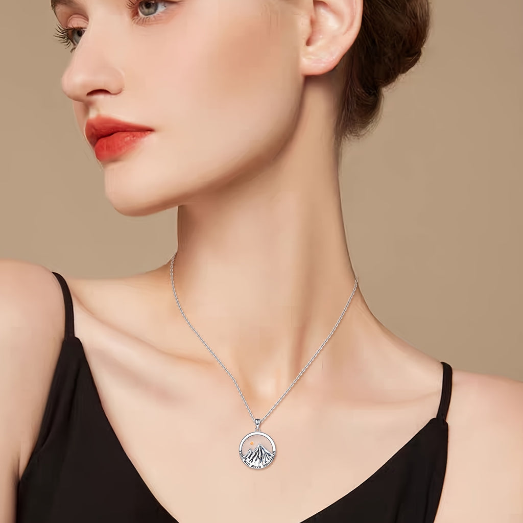 Mustard Seed Faith Necklace For Women Sterling Silver Your Faith Can Move Mountain Pendant Christian Jewelry For Women Mom