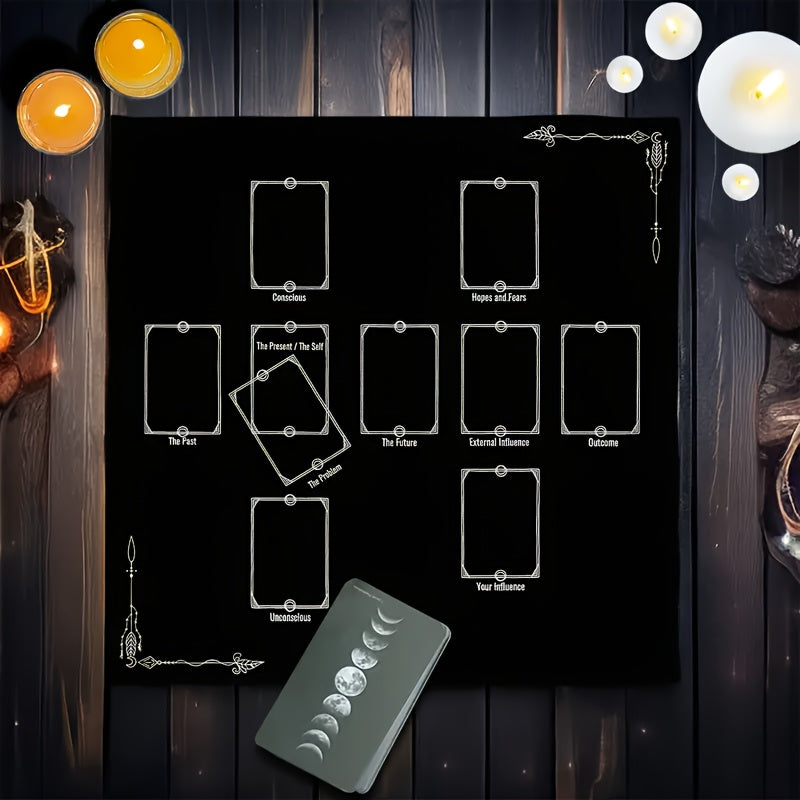 Multifunctional Tarot Card Tablecloth - Durable 100% Polyester Cloth