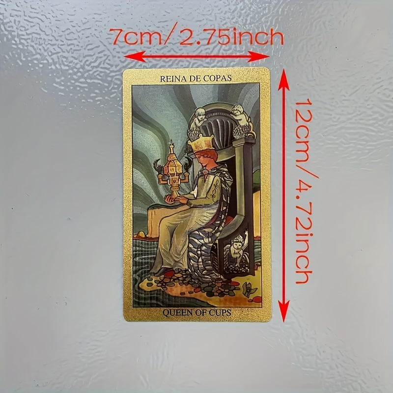 Tarot Divination Cards For Beginners, English, 4.72x2.76inch, With Guide In Languages, Tarot Cards