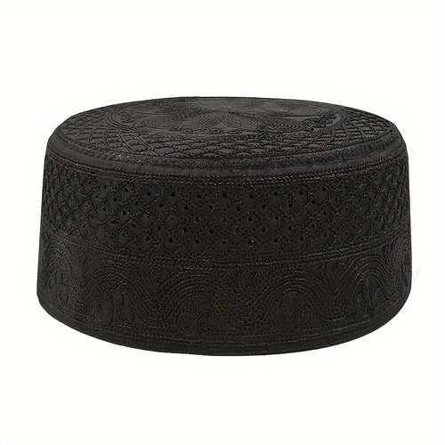 1pc Exquisite Mens Traditional Muslim Eid Hat - Perfect for Celebrations, Inspired by Middle Eastern Culture, Popular in Saudi Arabia and Beyond