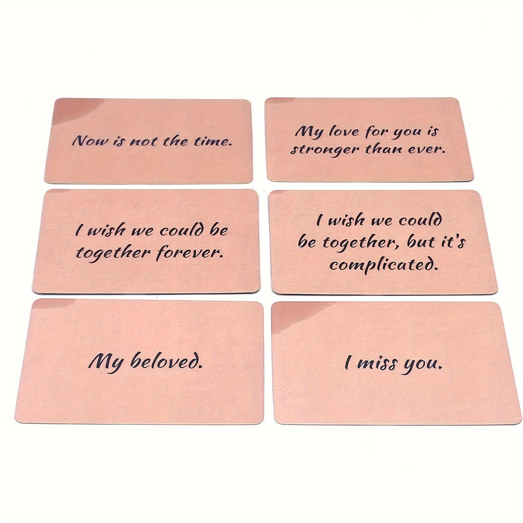 Twin Flame Love Notes - Romantic Game Cards for Couples, 45-Card Deck, Divination Cards