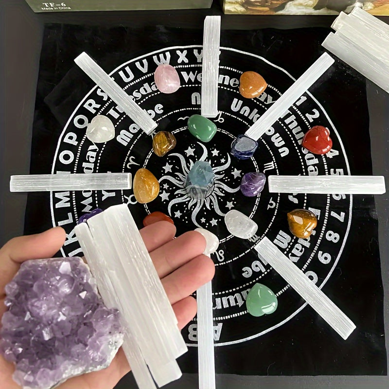 30pcs Natural Selenium Crystal Rods And Selenous Acid Rods, Used for Tarot Tools, Furniture Decorative Ornaments, Witchy Home Decor, Crystal Figurines, And Knick Knacks, Oddities And Curiosities.