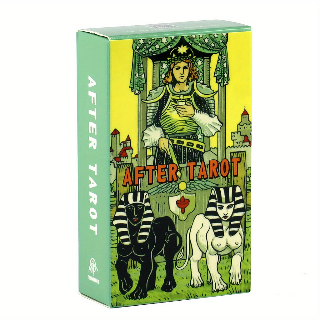78pcs After Tarot Cards Deck, 2.6 x 4.7 inches, Traditional Tarot Artwork with Modern Twist, Divination Tools, Includes Major and Minor Arcana, Mystical Fortune Telling Cards